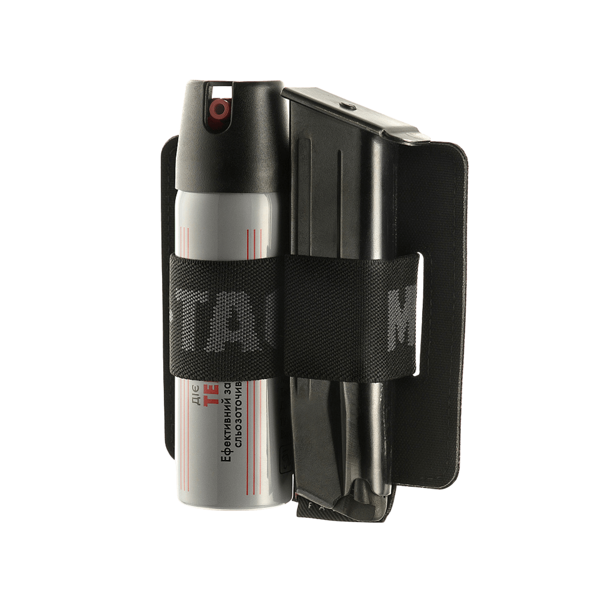 M-Tac Double Mag Pouch Hook Backed Magazine spray-pullolla ja lippaalla, säädettävä Velcro-kiinnitys laukuille ja repuille