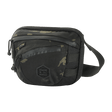 M-Tac Sphaera Hex Hardsling Taske Gen.II Elite mustana ja camouflage-kuvioisena, Cordura-laukku säädettävällä remmillä ja vetoketjullisilla lokeroilla.