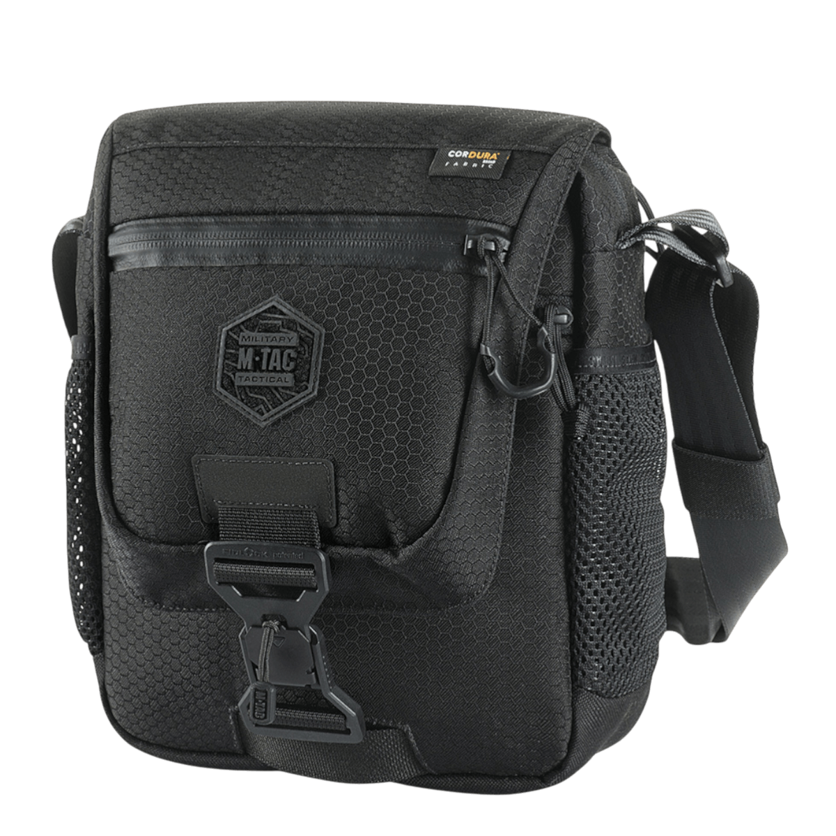 M-Tac Satellite Magnettaske Gen. II Elite Hex, musta Cordura Hex, magneettilukitus ja NIJ-sertifiointi, galleria-asento 1.