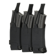 M-Tac Elastinen Triple Magazine Pouch Elite kolmelle AK/AR-lippaalle, Cordura 500D, MOLLE Laser Cut -kiinnitys, kompakti muotoilu.