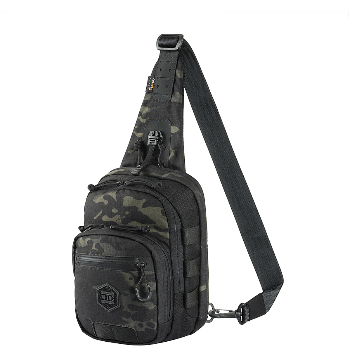 M-Tac Cross Taske Slim Elite Hex Cordura Hex- ja Cordura 500 -materiaaleista, säädettävällä remmillä camo-kuosissa, tyylikäs ja toimiva.