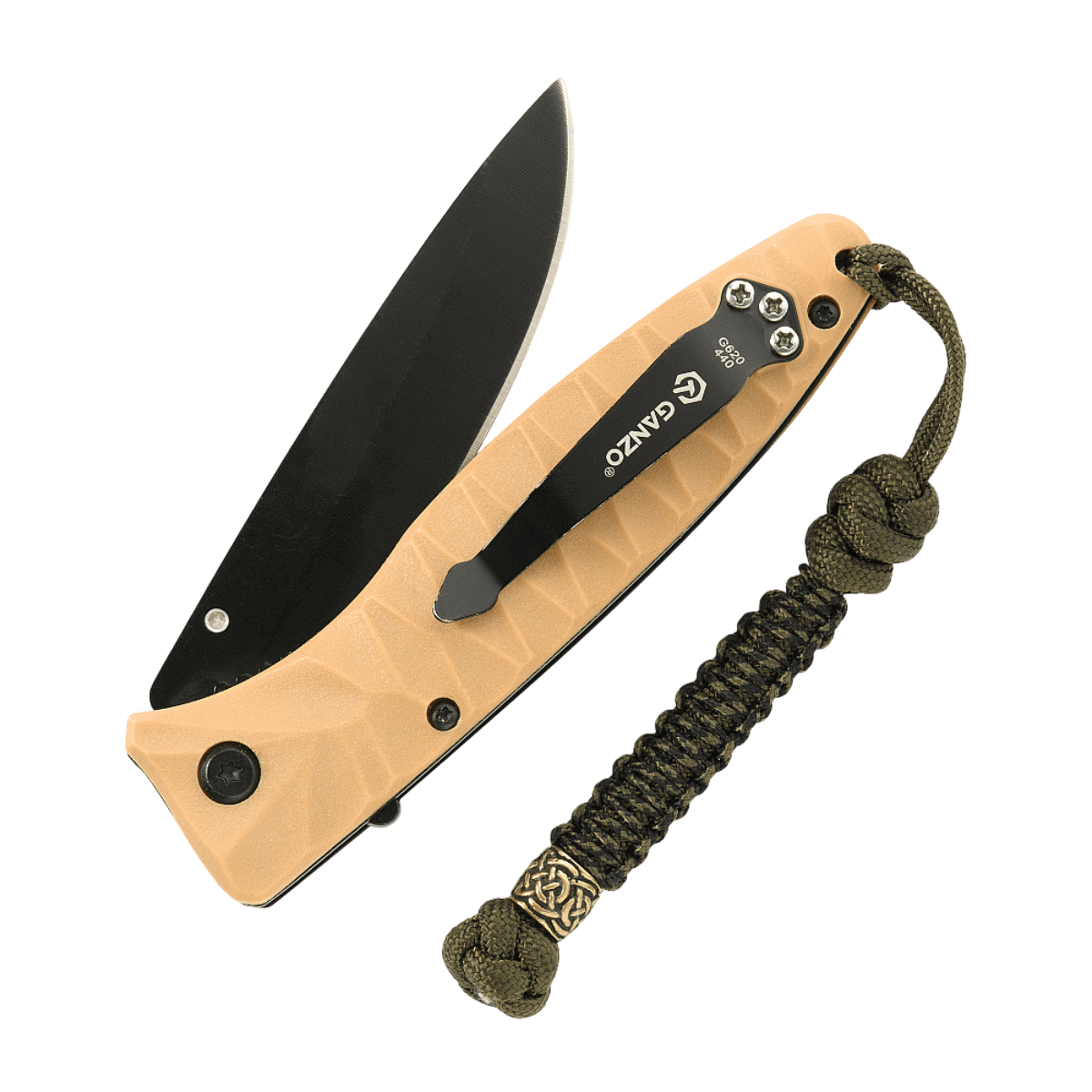 M-Tac Knife Lanyard Scandinavian punottu paracord-naru taskuveitsille, tyylikäs lisä ja käytännöllinen varalanka.