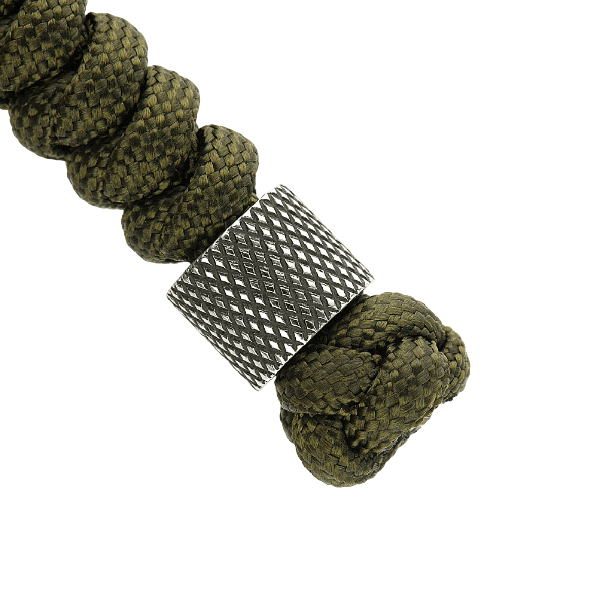 M-Tac Viper Lanyard Stainless Steel punotulla paracordilla ja ruostumattomalla teräs-Viper-helmellä veitsille ja varusteille.