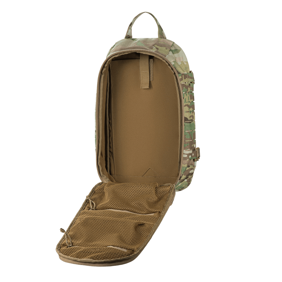 M-Tac reppu Sturm Elite Gen.II Cordura-materiaalilla, laukkumainen osio, sisäänrakennettu juomajärjestelmä ja MOLLE Laser Cut -järjestelmä.