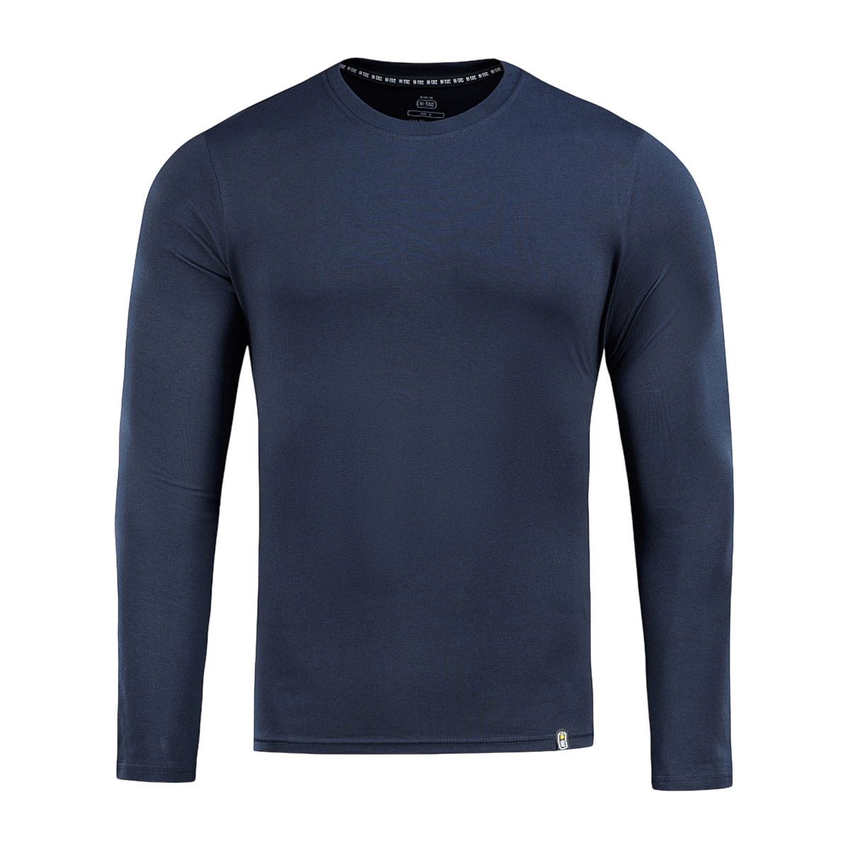 M-Tac Long-sleeve T-shirt 93/7 tummansinisenä, 93% puuvillaa ja 7% elastaania kestävyyttä ja mukavuutta arkeen ja ulkoiluun.