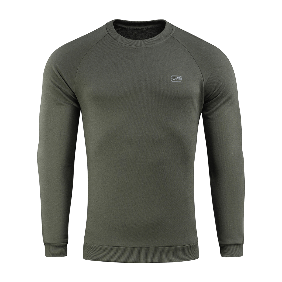 Tummanvihreä M-Tac Cotton Sweatshirt puuvillaa, resorit hihoissa ja vyötäröllä, sopii urheiluun ja päivittäiseen toimintaan, mukava istuvuus