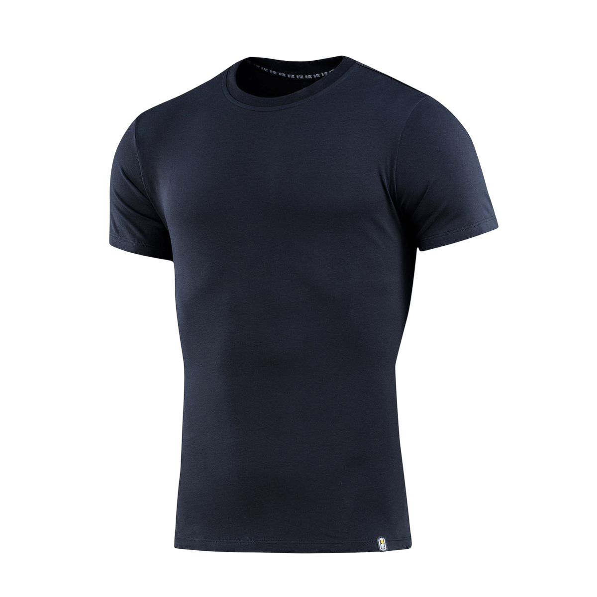 M-Tac T-shirt 93/7 Summer musta, 93% puuvillaa ja 7% elastaania, kevyt ja hengittävä arkimalli.