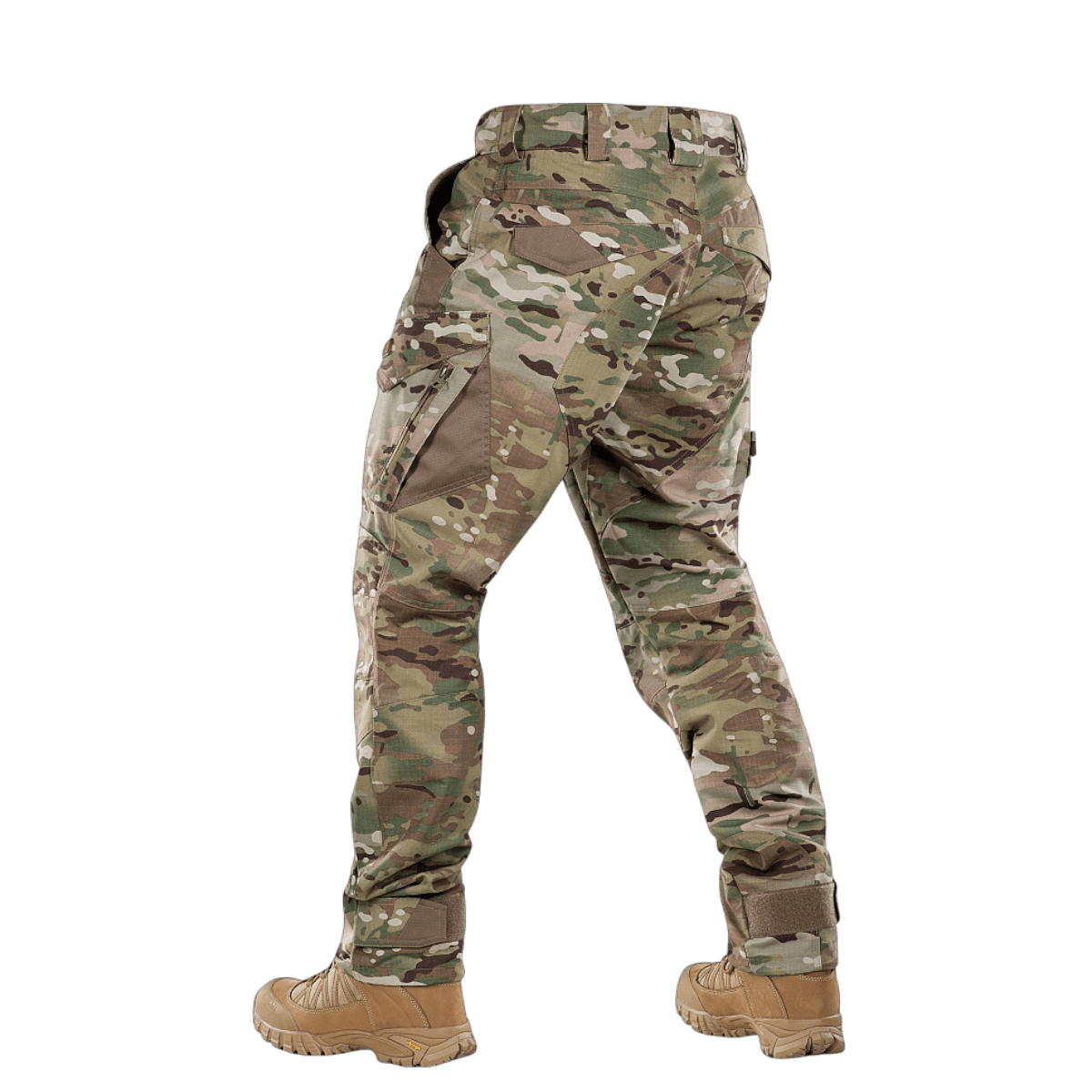 M-Tac housut Aggressor Elite NYCO multicam, kulutusta kestävä nylon-puuvillamateriaali ja NIJ-sertifiointi, galleria-asento 1 takanäky.