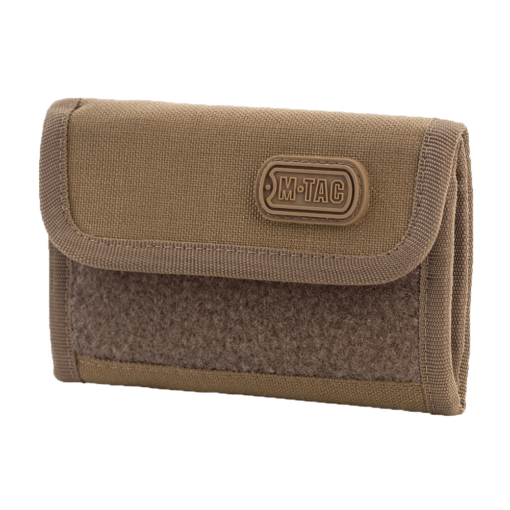 M-Tac Patch Panel Elite kestävästä 1000D CORDURA®:sta, tyylikäs militaarityylinen lompakko, Velcro-suljenta ja korttitaskut.