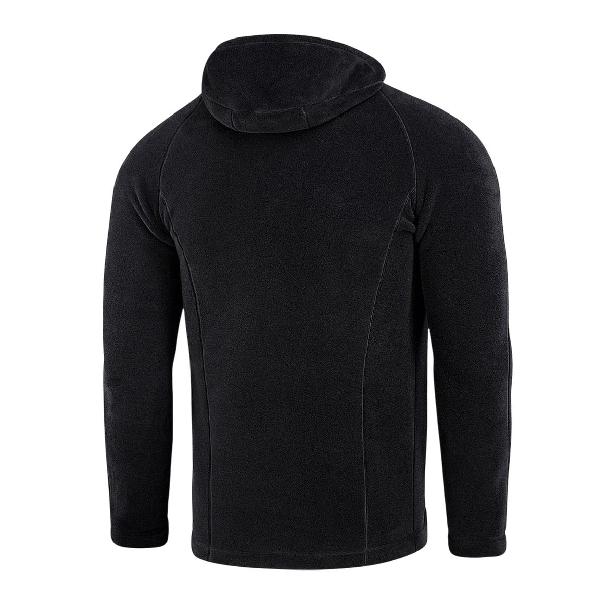 M-Tac Sprint Fleece Sweatshirt Polartecin takaosa mustana, suunniteltu mukavuuteen Polartec 200 Series -fleecellä.