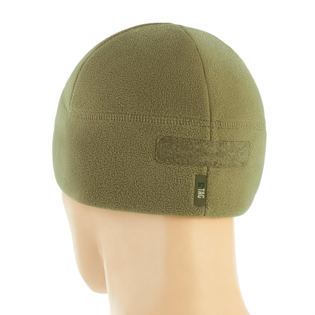 M-Tac Watch Cap Elite Fleece Beanie Hat Velcro, oliivinvihreä takaapäin, Velcro-paneeli. Fleecemateriaali 320 g/m².