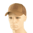 M-Tac Baseball Cap Ripstop Elite Flex ruskea ripstop-malli verkkopaneeleilla ja säädettävällä istuvuudella, galleria-asento 1