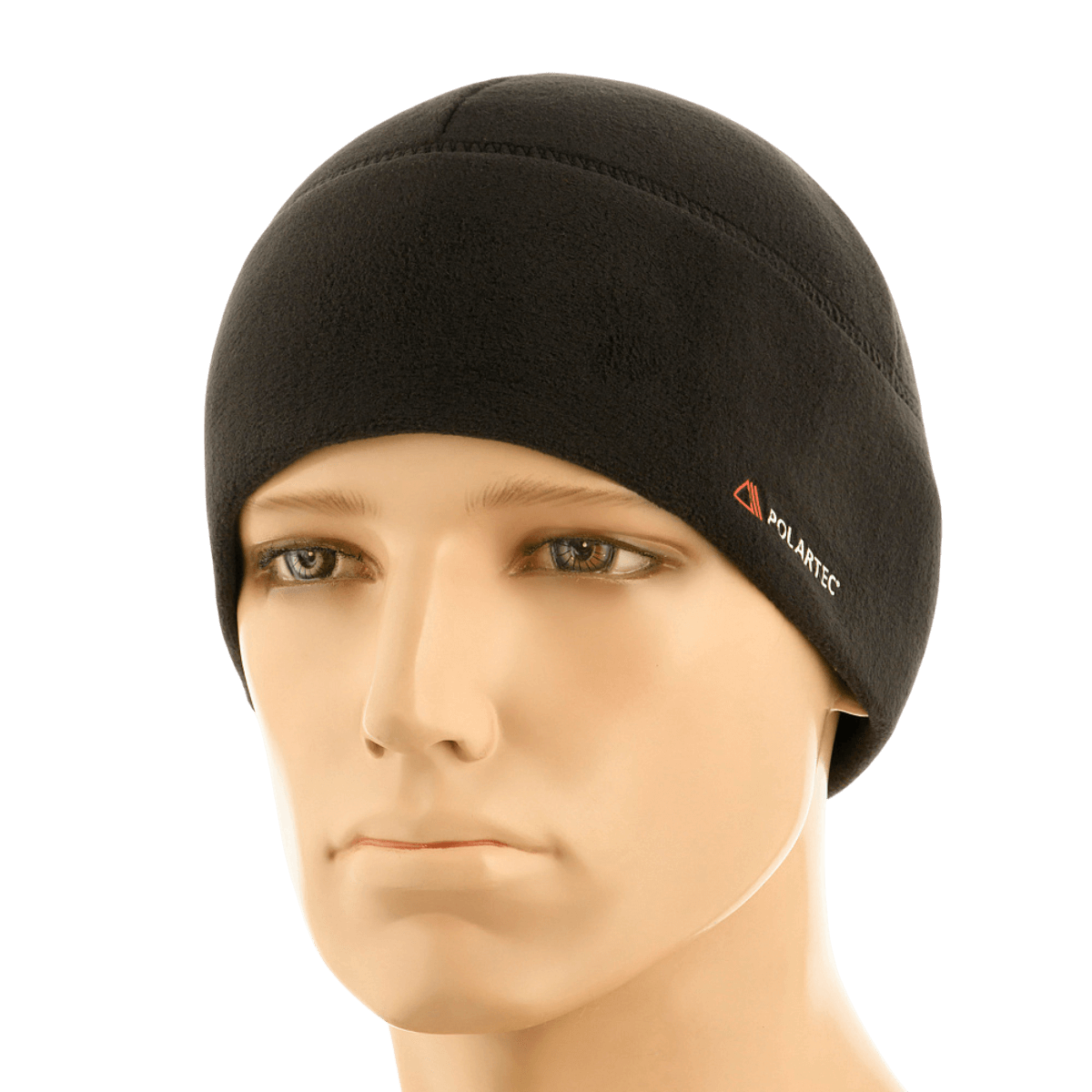 M-Tac Fleece Watch Cap Light Polartec musta talvihattu, valmistettu premium-mikrofleecestä, sopii kylmiin olosuhteisiin ja suojaa tuulelta.