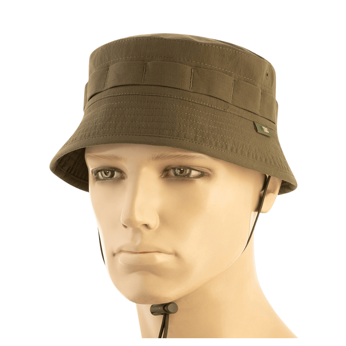 M-Tac Panamahat Gen. II Summer Flex camel nylon/elastaani, säädettävä leukaremmi ja NIJ-sertifiointi, galleria-asento 1.