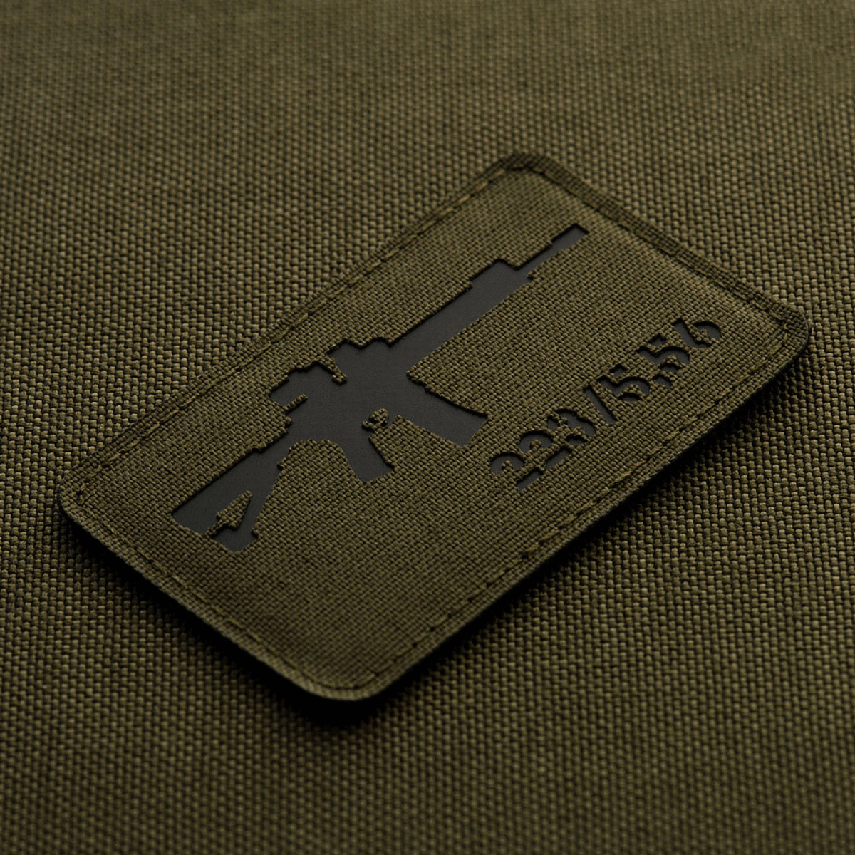 M-Tac AR-15 223/5,56 Laser Cut Patch, Cordura 500D, taktinen moraalimerkki, Velcro-kiinnitys varusteisiin, vaatetukseen ja muuhun.
