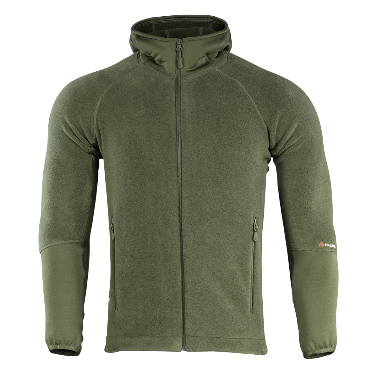 M-Tac Polartec Sport -huppari vihreänä, erinomainen lämmöneristys ja hengittävyys, valmistettu kehittyneestä Polartec®-materiaalista.