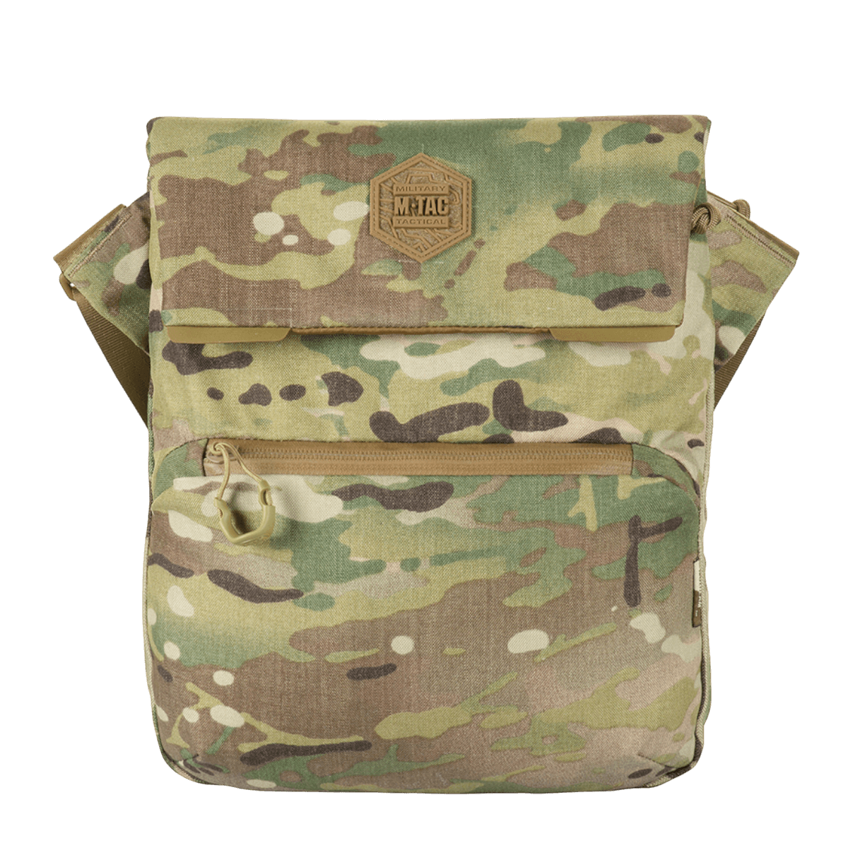 M-Tac Konvert Taske Elite edestä, camo-muotoilu, Cordura-kangas.