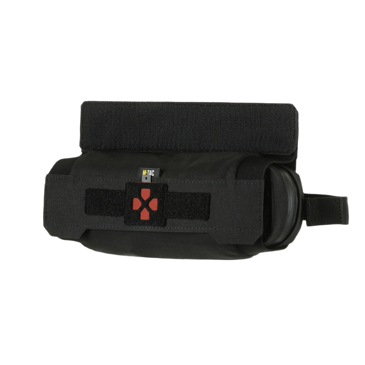 M-Tac Horizontal Medical Pouch ROLL Elite mustana, Cordura 500D, lääkintätasku plate carrierin takataskuun.