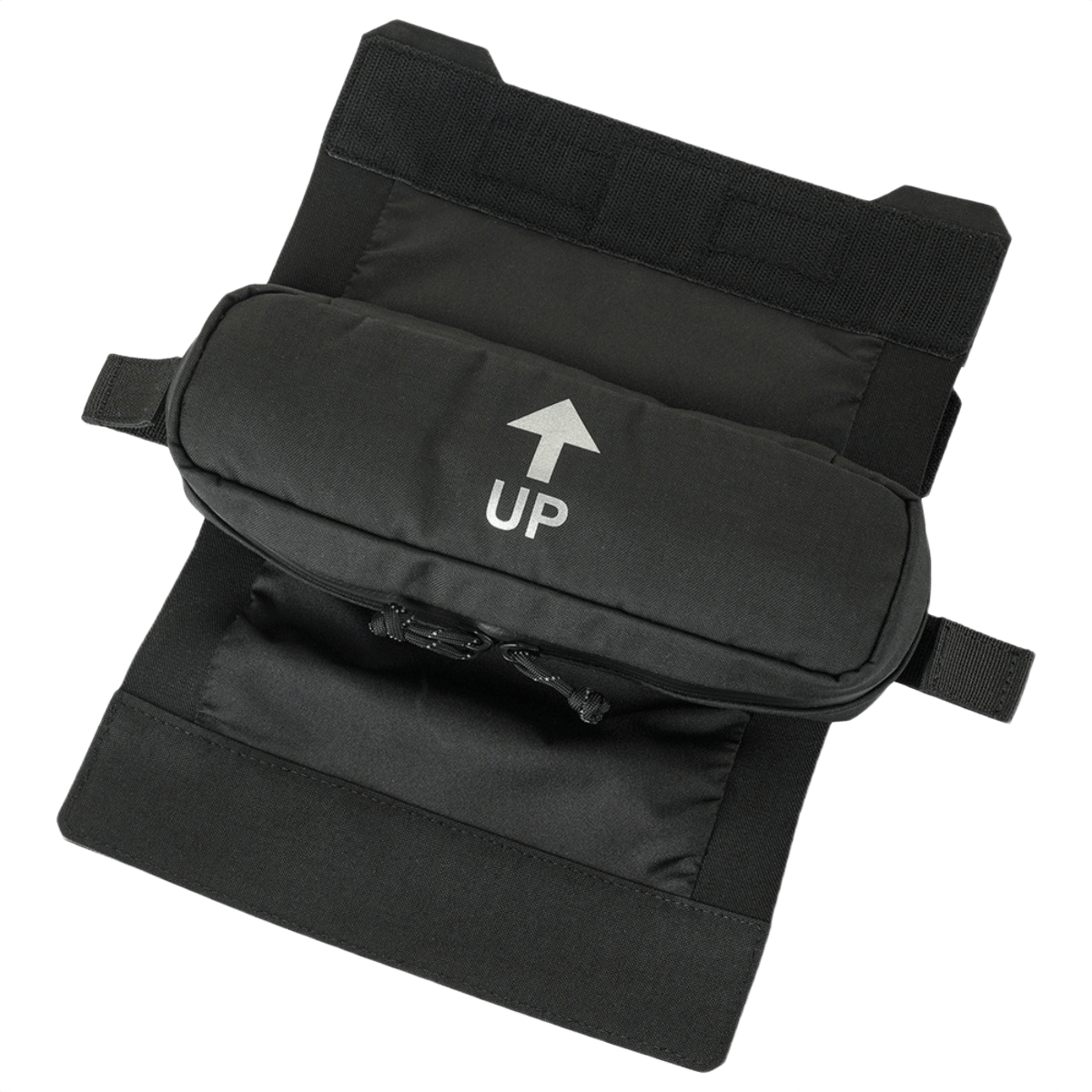 M-Tac Horizontal Medical Pouch ROLL Elite rulla mustana, 'UP' -nuoli, Cordura 500D, kiinnitettävä plate carrieriin.