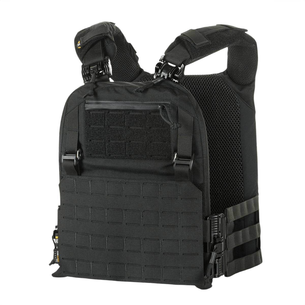 M-Tac Plate Carrier Cuirass FAST QRS XL Gen.II Cordura 500D:llä, säädettävät olkahihnat ESAPI-laatoille.