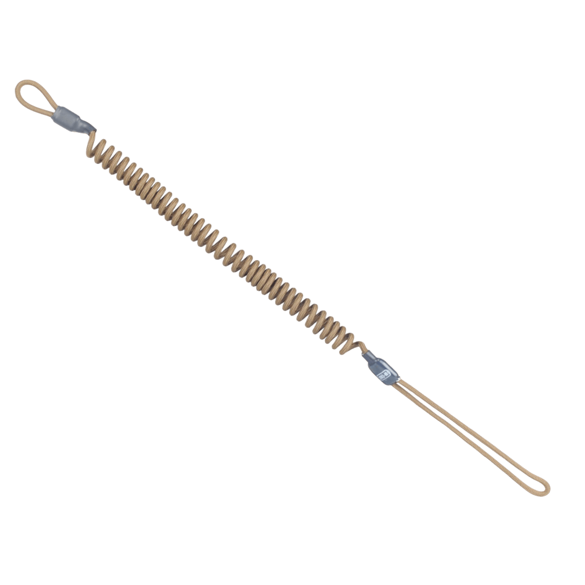 M-Tac Safety Cord Medium Combo D-ringillä ja MOLLE-kiinnityksellä, joustava turvanyöri aseille ja varusteille, ruskea.
