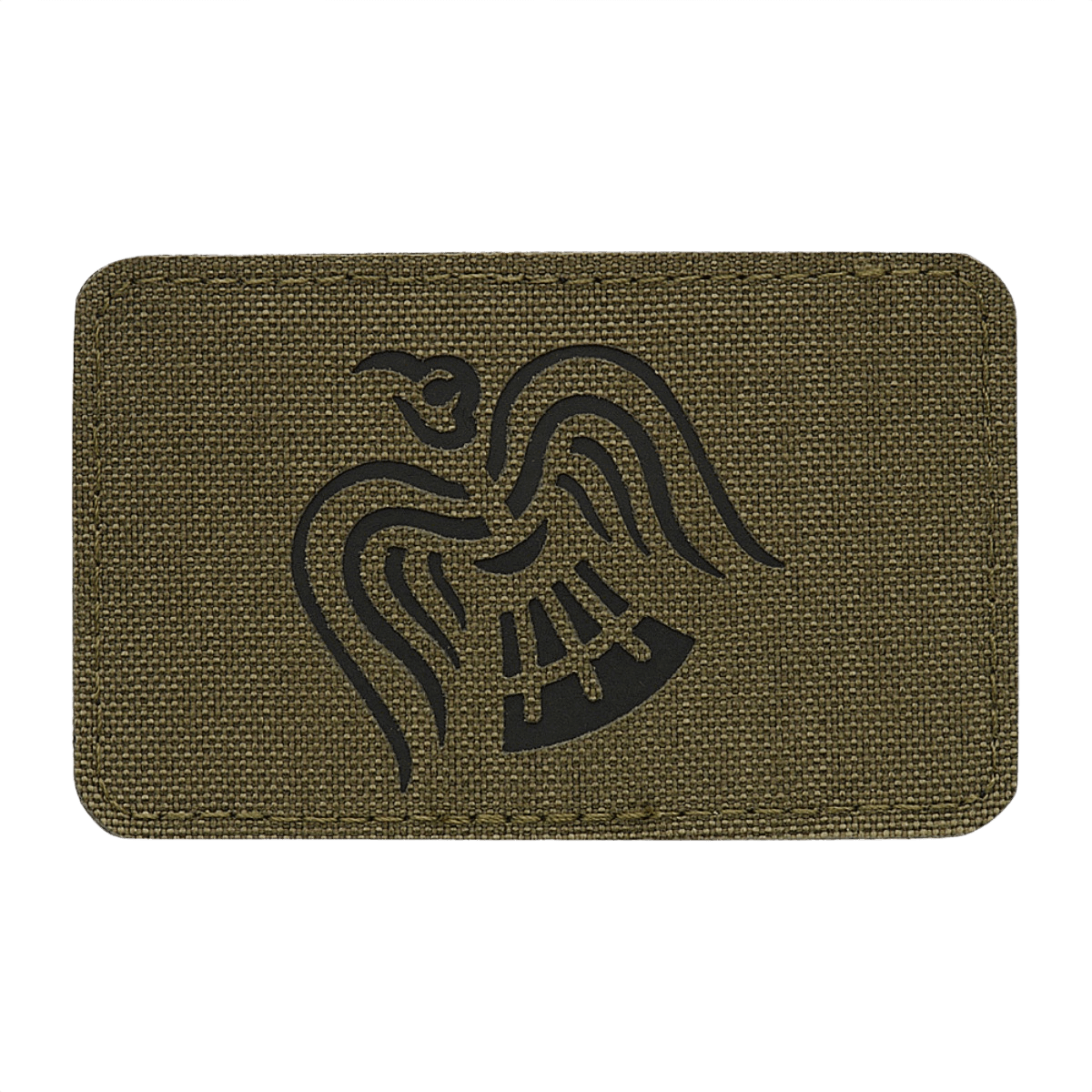 M-Tac Patch Ravneflag Laser Cut – musta korppi, Cordura 500D, sopii univormuun tai taktiseen laukkuun, kiinnitys Velcro.
