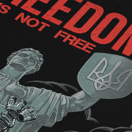 M-Tac Raglan Freedom -t-paita, print sotilaista 'Moderlandet' edessä, symboloi voimaa ja rohkeutta. Voimakas MagnaColours®-painatus.