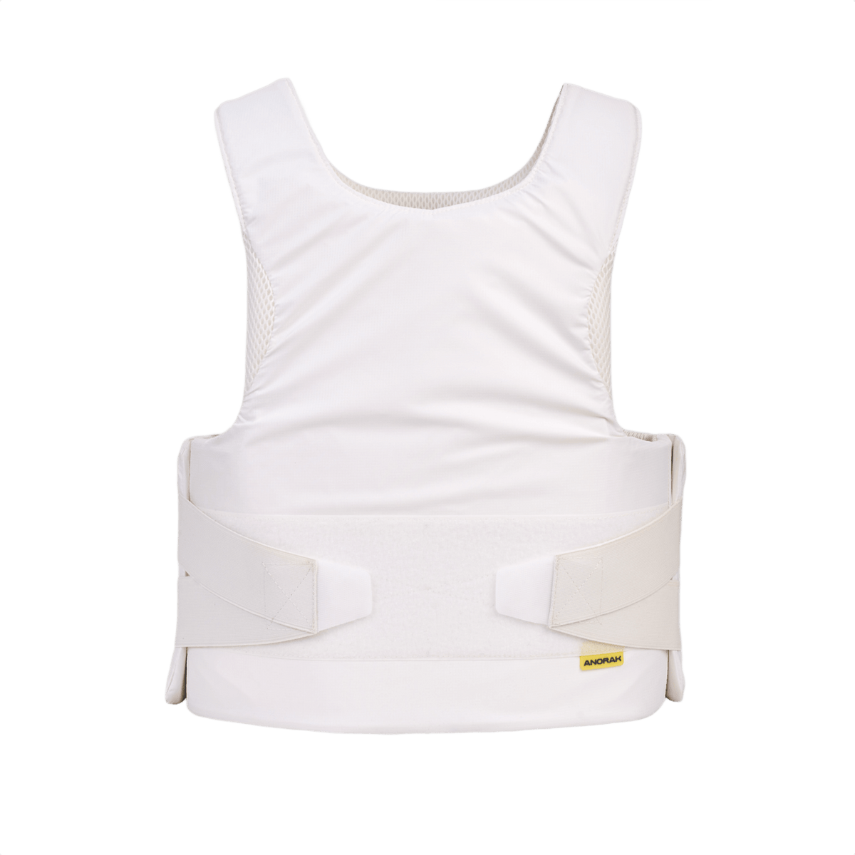 Anorak Rhodium® Concealable III pistos- ja luotisuojaliivi, Level IIIA -suoja, piilotettava ja näkyvä käyttö, valkoinen rip-stop-kangas