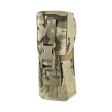 M-Tac kaksilipaslaukku Fastex-lukolla camokuviona ja kestävä Cordura 500D AR- ja AK-lipaille.