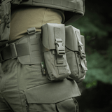 M-Tac kaksiosainen lippastasku Fastex-lukolla AR- ja AK-lippaille, valmistettu kestävästä Cordura 500D:stä, sopii sotilaskäyttöön