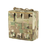 M-Tac Utility Pouch Elite Small, Cordura 500D -laukku MOLLE-liitännällä EDC-varusteille, etunäkymä, maastokuvio.
