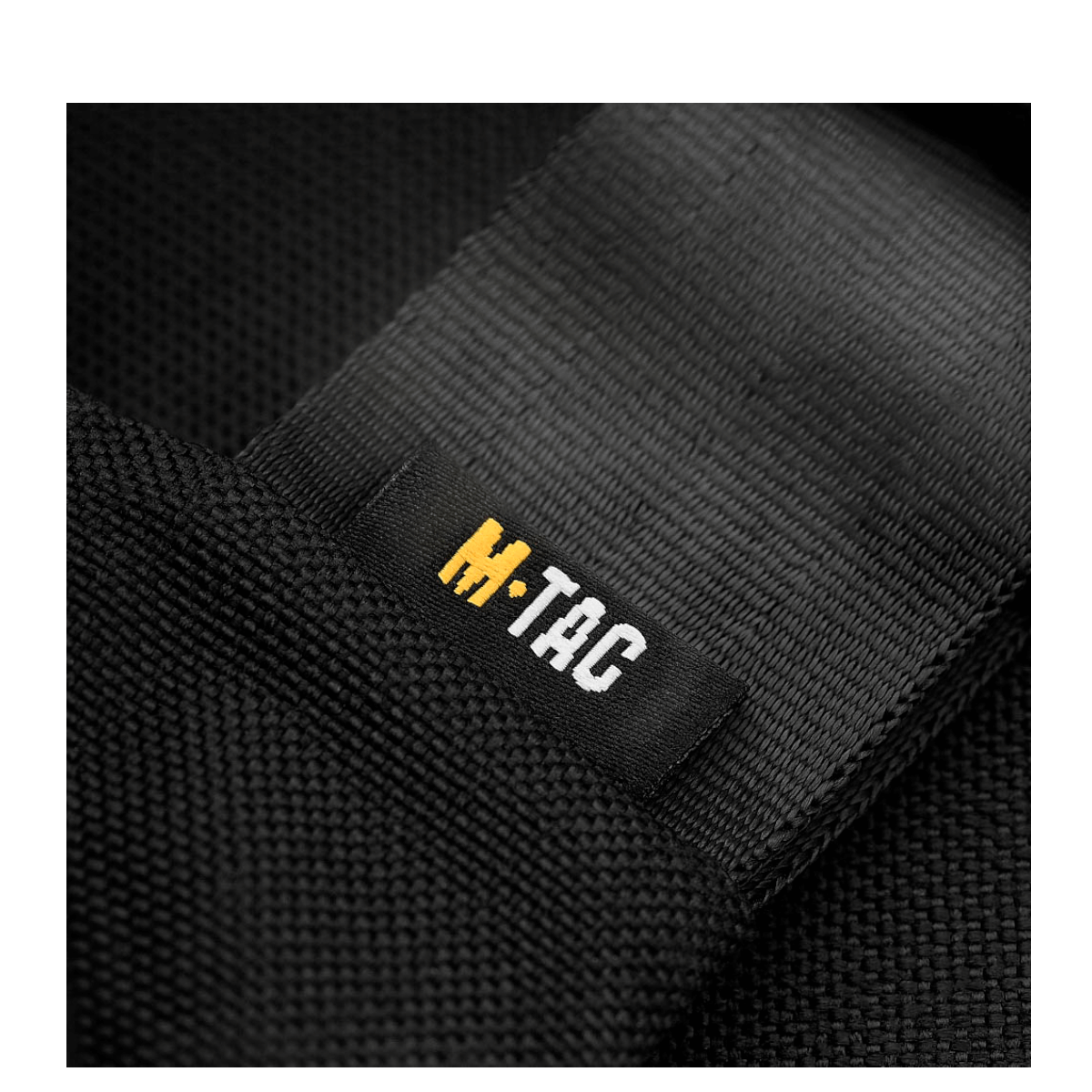 M-Tac Carry Sling Taske Elite Gen.IV, musta nylon, vahvistetut ompeleet ja yksityiskohtainen logo, galleria, positio 1