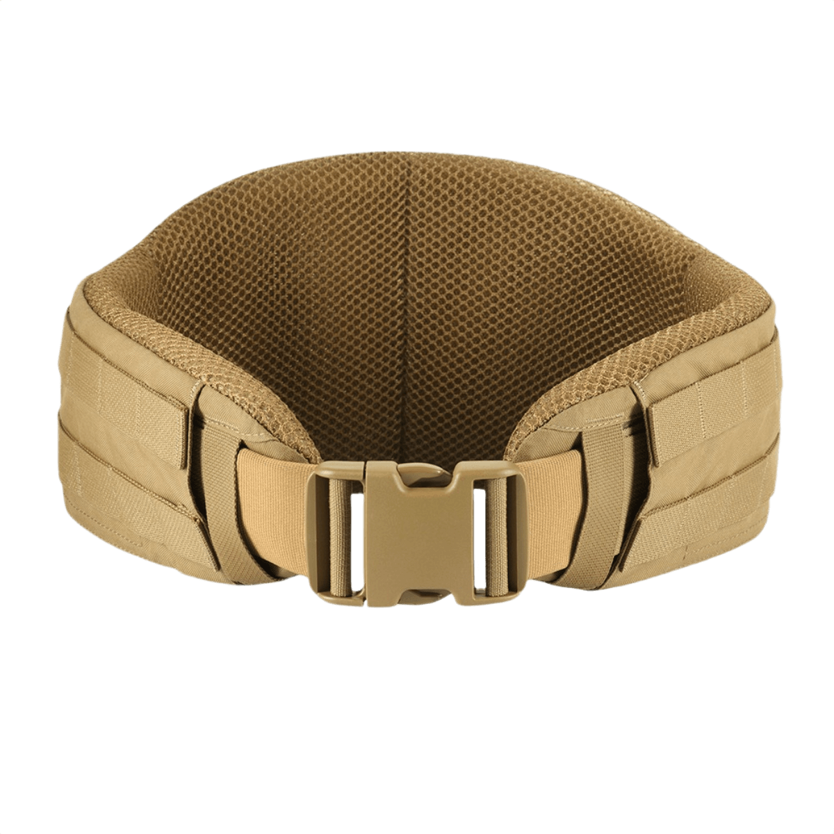 M-Tac War Belt ARMOR hiekansävyssä, taktinen vyö vahvalla soljella ja MOLLE-narulla Cordura 500D:stä modernin taistelijan varusteille.
