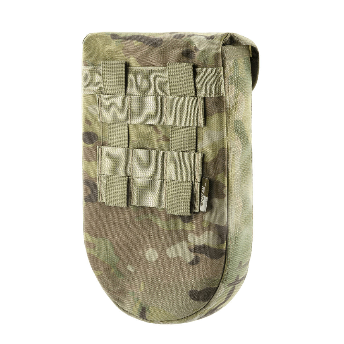 M-Tac taittolapion kotelo Multicam – kestävä taktinen MOLLE-pussi taittolapiolle, valmistettu CORDURA 1000D:stä.