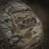 M-Tac Large Gen.IV Elite maastokuvioitu reppu kestävällä Cordura-materiaalilla, lähikuva.
