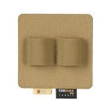 M-Tac Double Mag Pouch Hook Backed Magazine beige, kahdelle pistoolilippaalle, kiinnitettävissä Velcrolla laukkuun tai reppuun.