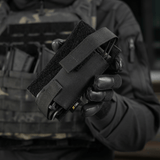 M-Tac Tourniquet Pouch Elastisk VELCRO Gen.II mustana, kiinnitetty taktiseen liiviin, Cordura 500D -rakenne