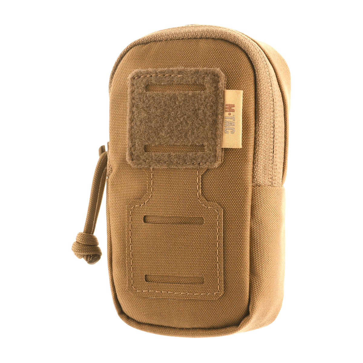 M-Tac PC Utility Pouch Elite tan Cordura, MOLLE-järjestelmällä, Velcro-paneelilla ja poistoaukolla, sopii pienten tavaroiden säilytykseen, 13 x 6 x 3 cm