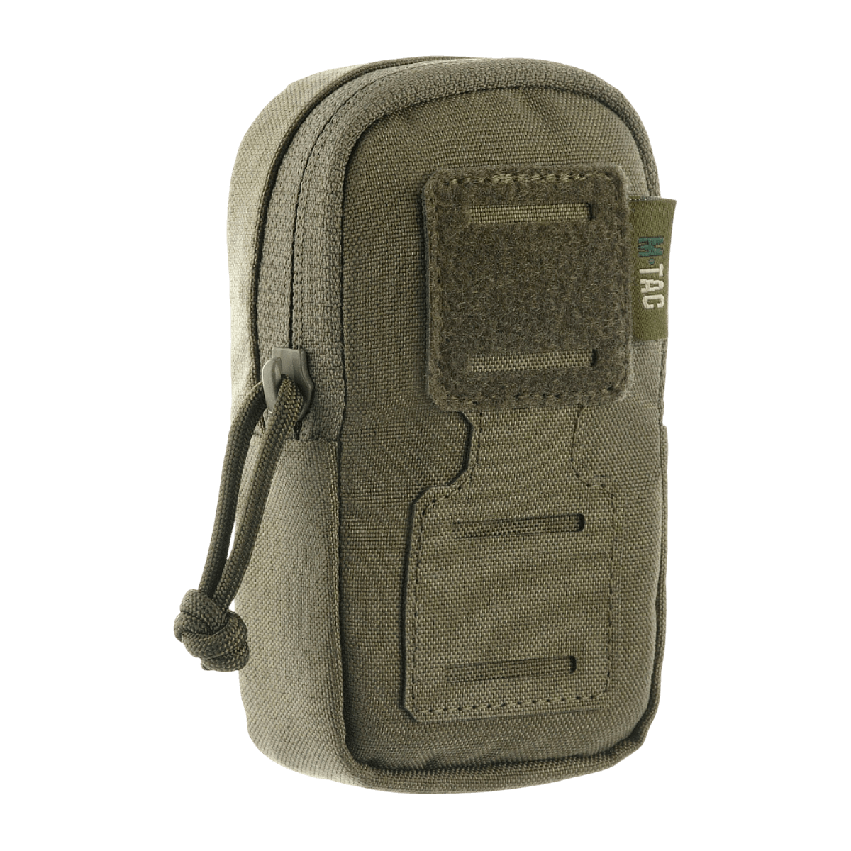 M-Tac PC Utility Pouch Elite oliivinvärinen Cordura, MOLLE-liitäntä ja Velcro-paneeli patchien kiinnitykseen, 13 x 6 x 3 cm, pohjan poistoaukko taktiseen käyttöön