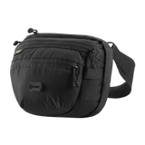 M-Tac Sphaera Hex Hardsling Bag – kompakti musta olkalaukku modulaarisella järjestelmällä ja piilotetulla lokerolla, valmistettu Cordura/Hex-polyesteristä.