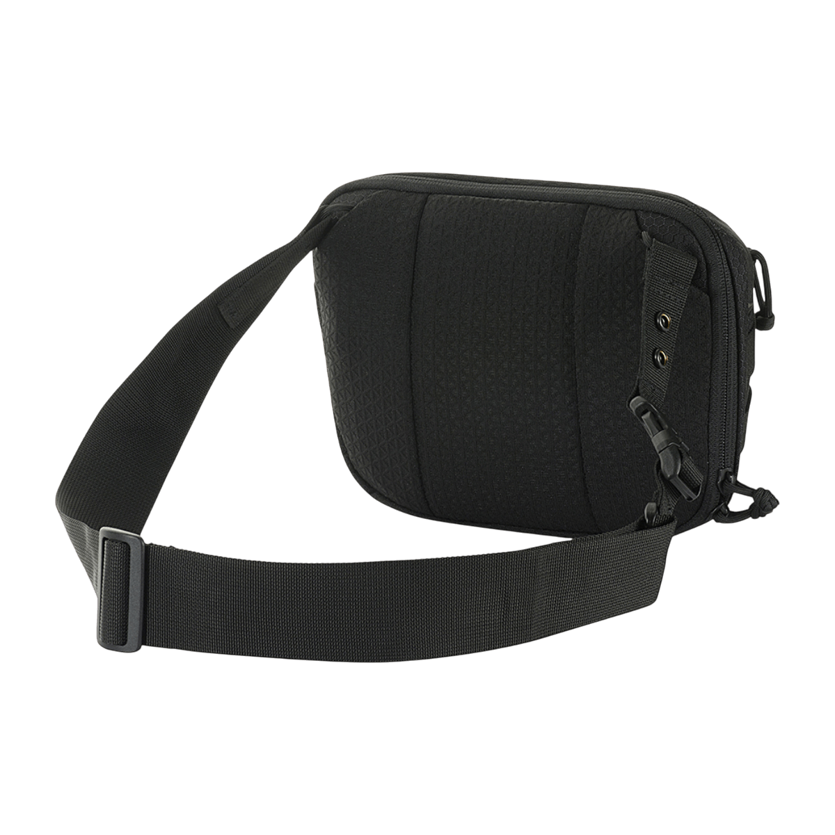 M-Tac Sphaera Hex Hardsling Taske Gen.II Elite mustana säädettävällä pikavapauttavalla olkahihnalla, valmistettu kestävästä Cordura-materiaalista.