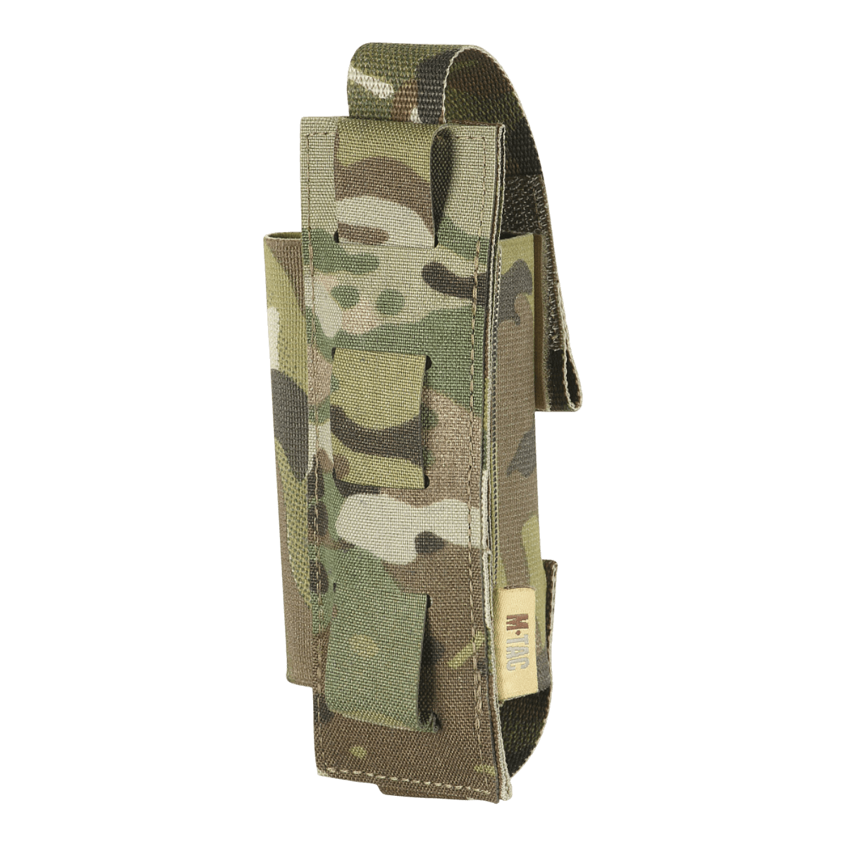 M-Tac Elastinen turnikekotelo Molle Gen.III camossa, kiinnityksellä ja quick release -toiminnolla, C-A-T tourniquetille.