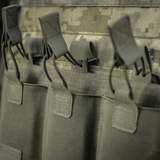 M‑Tac Elastinen Triple Magazine Pouch Elite kestävillä remmeillä ja Laser Cut -muotoilulla, nopea pääsy lippaisiin