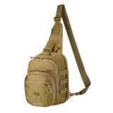 M‑Tac Cross Bag Elite Hex Cordura 500:sta, käytännöllinen sling-laukku päivittäiseen käyttöön ja taktiseen varusteeseen, tilavuus 5 litraa, beige