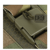Lähikuva M-Tac Smartphone Lomme Elite Large Hex WJ-magneettisoljella ja CORDURA HEX -kankaalla.
