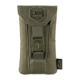 M‑Tac Smartphone Pouch Elite Large Hex kestävästä Cordura HEX 1000D -materiaalista, magneettinen WJ-solki älypuhelimien säilytykseen.