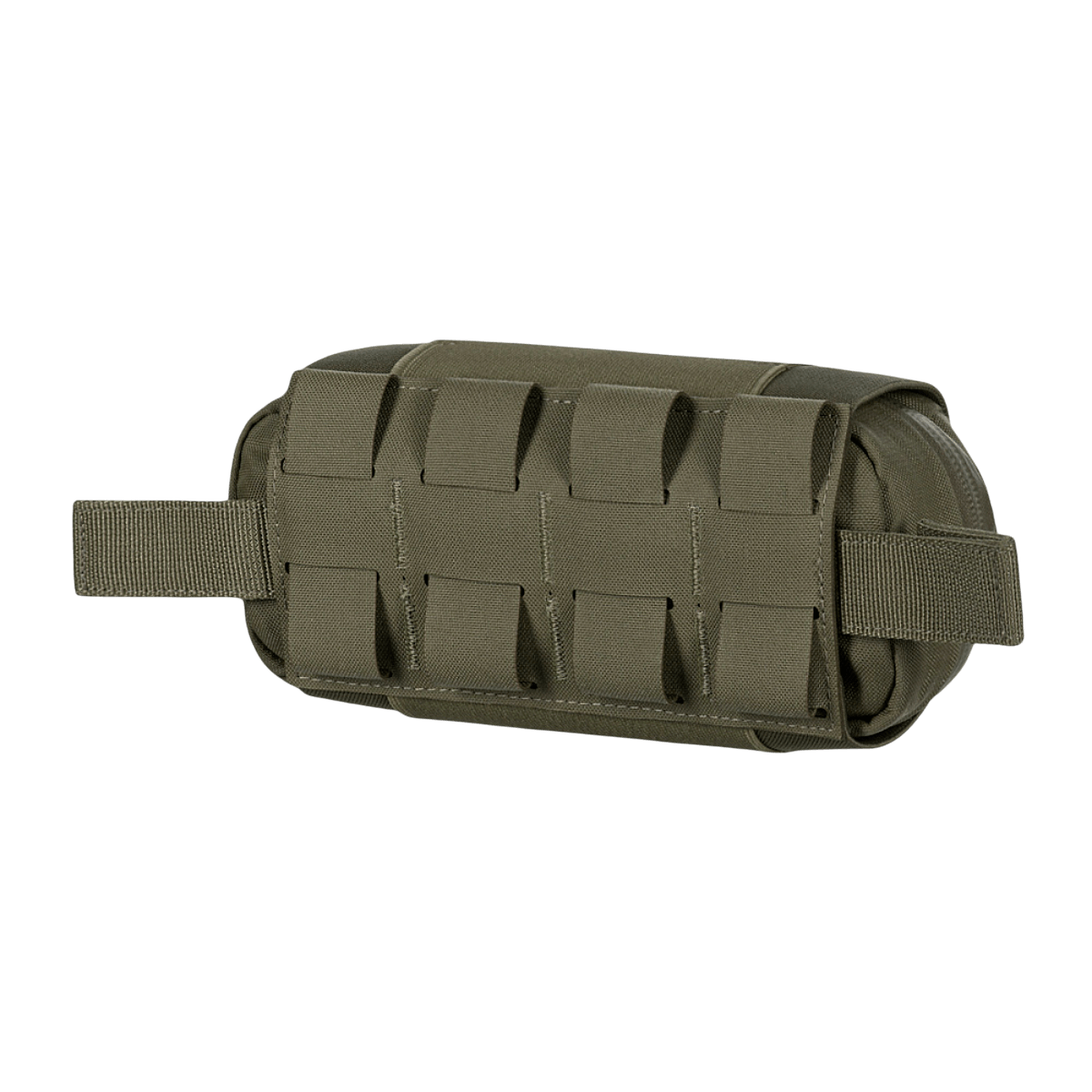 M-Tac Horizontal Medical Pouch Elite vihreänä Cordura 500D:llä ja YKK AquaGuard vesitiiviillä vetoketjulla, sopii sotilasensiapuun.