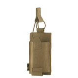 M-Tac elastinen lippatasku yhdelle lipalle Elite Cordura coyote, elastinen kiinnitys, kestävä materiaali, tekninen näkymä, galleria-asento 1.