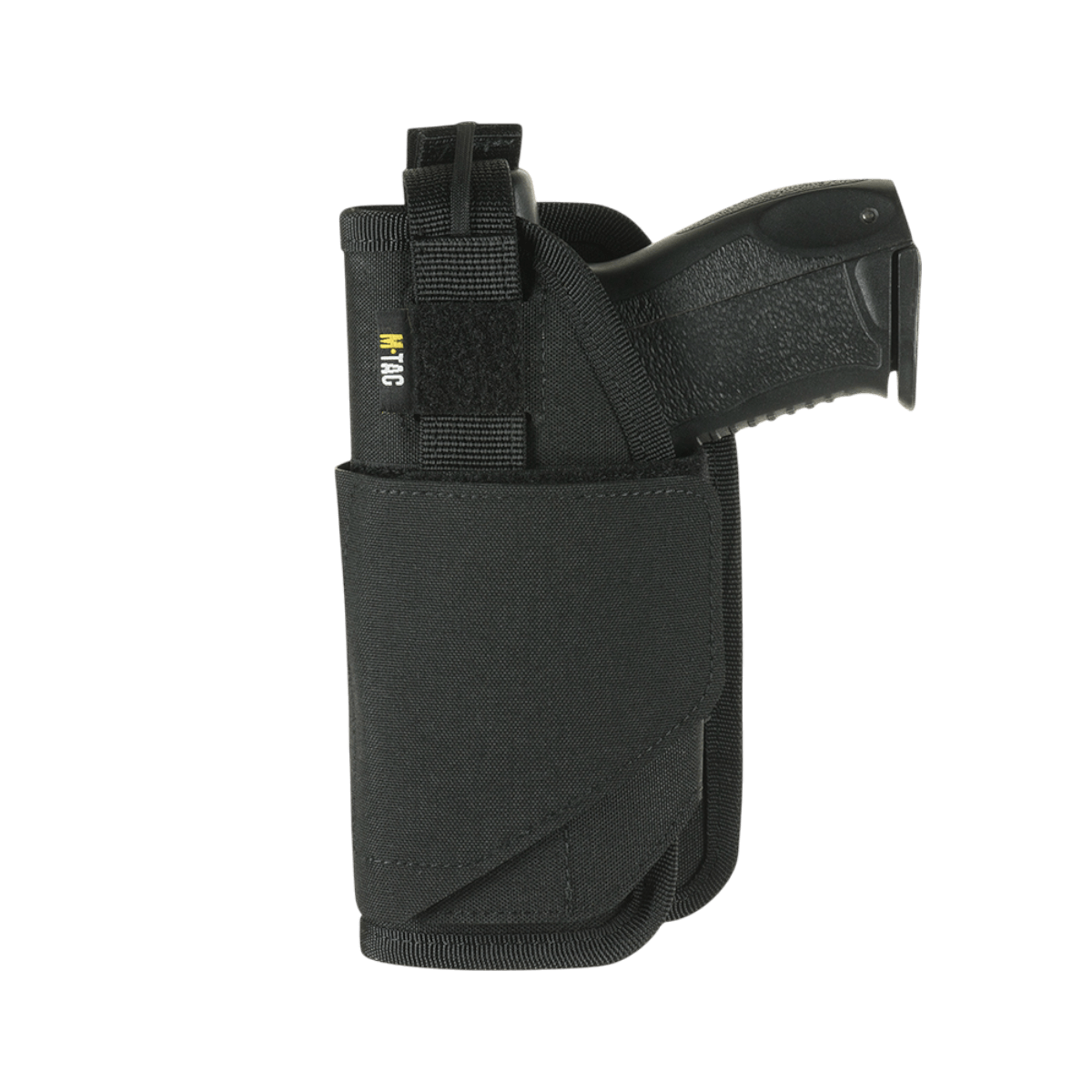 M-Tac Universal taktinen kotelo Elite vasen laminoitu Cordura 500D, säädettävä istuvuus, NIJ-sertifiointi, galleria-asento 1.