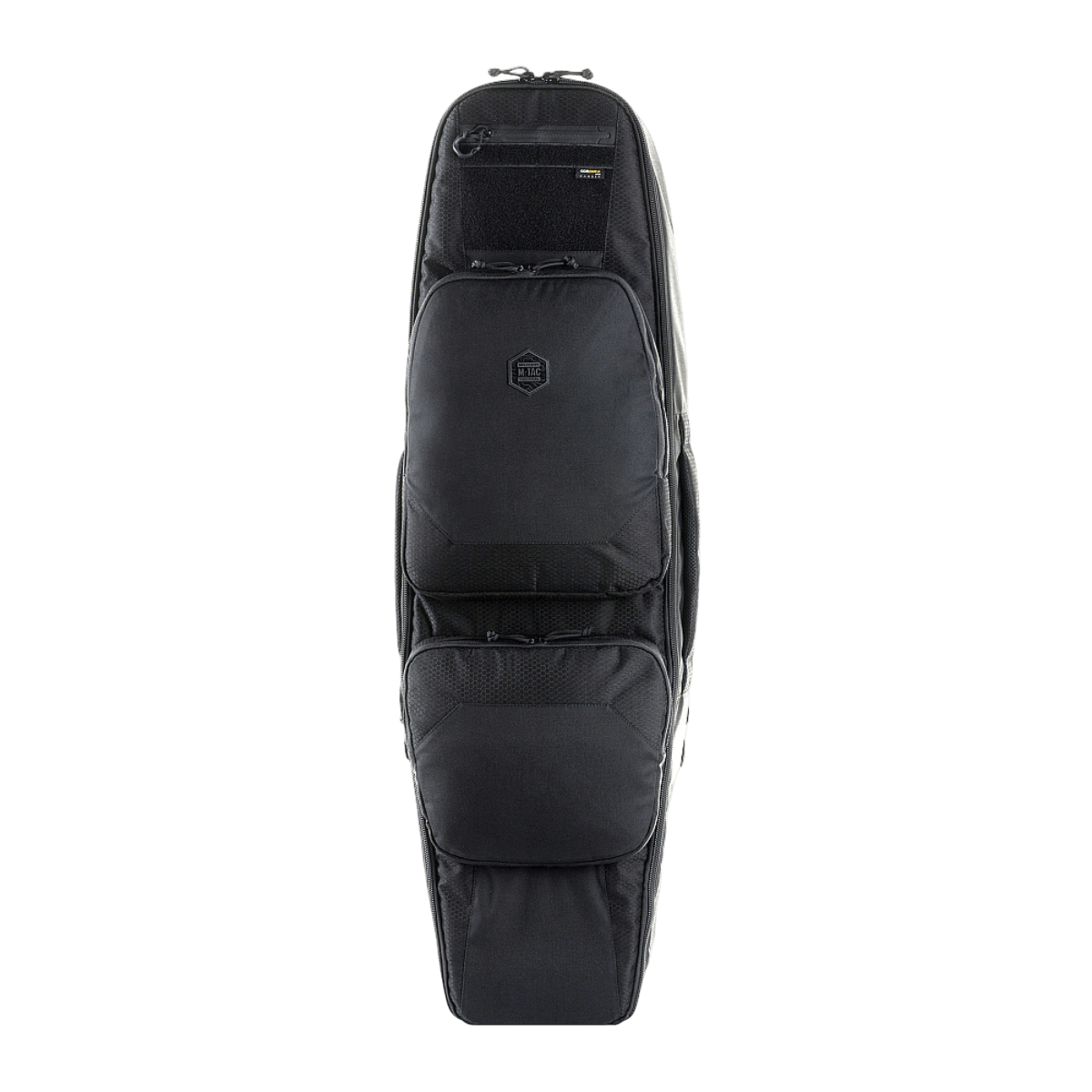 M‑Tac Gun Backpack Case 105 cm Elite Hex mustana, soveltuu puretuille AR-15- ja AK-kivääreille. Sopii metsästäjille ja ampujille.
